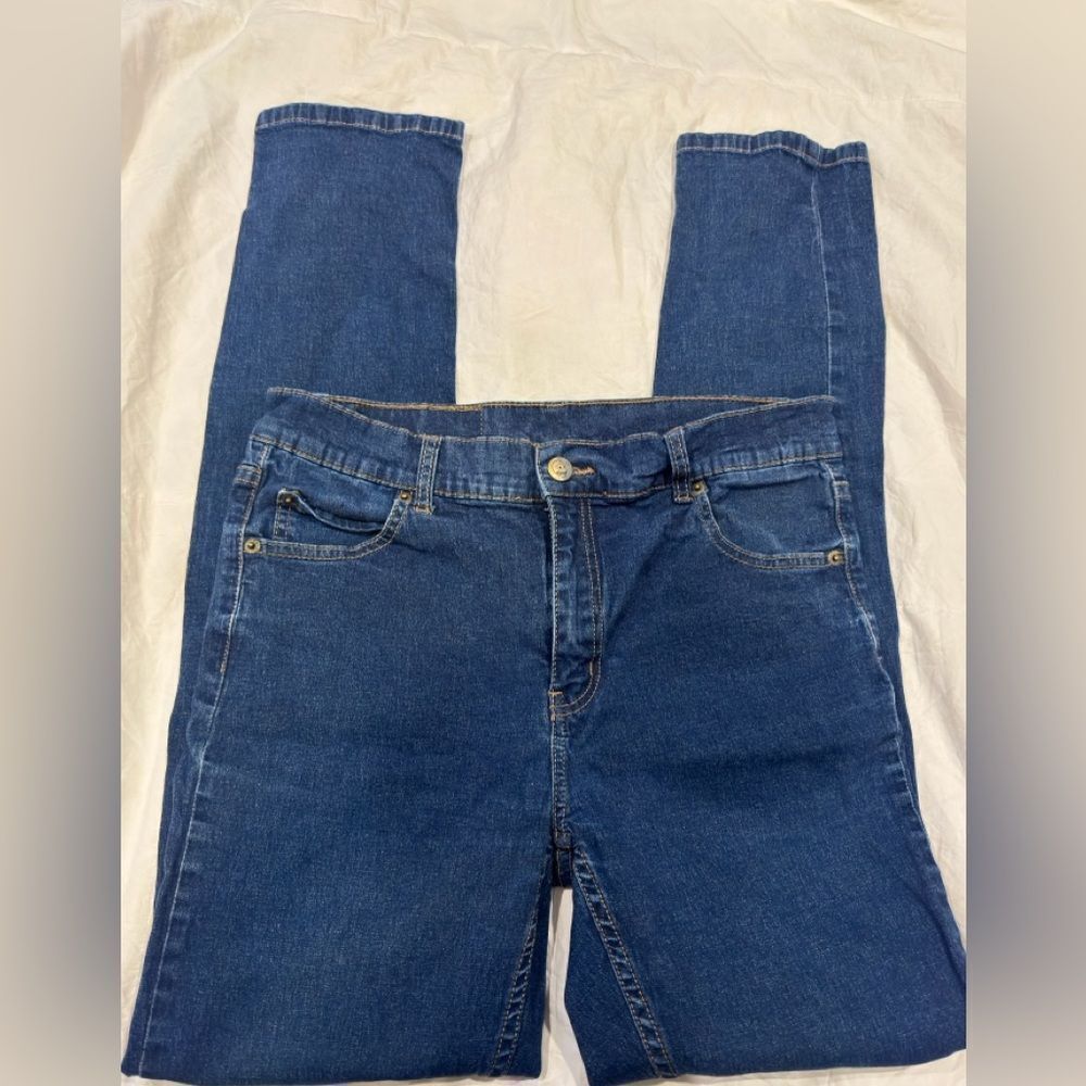 Cheap Monday Dark Blue Stretch Denim Jeans in size 33/32
